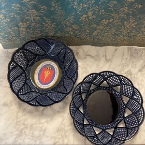 Set of Romanian Cluj-Napoca Reticulated Lace Bowls